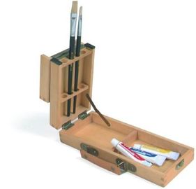 Λαβή 4 επίπεδα πλαίσια 26 X 10,5 X 5cm εμπορευματοκιβωτίων αποθήκευσης τέχνης βουρτσών μέγεθος