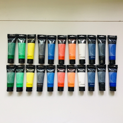 Ακρυλική σειρά 100ml & 75ml Phoenix αξίας χρώματος ζωγραφικής καλλιτεχνών