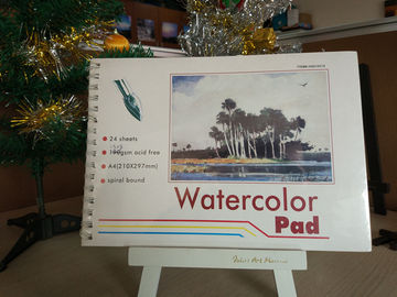 γομμαρισμένο watercolour μαξιλάρι μαξιλάρι A3 χρωμάτων καλλιτεχνών 190gsm 24sheets/έγγραφο A4 watercolour